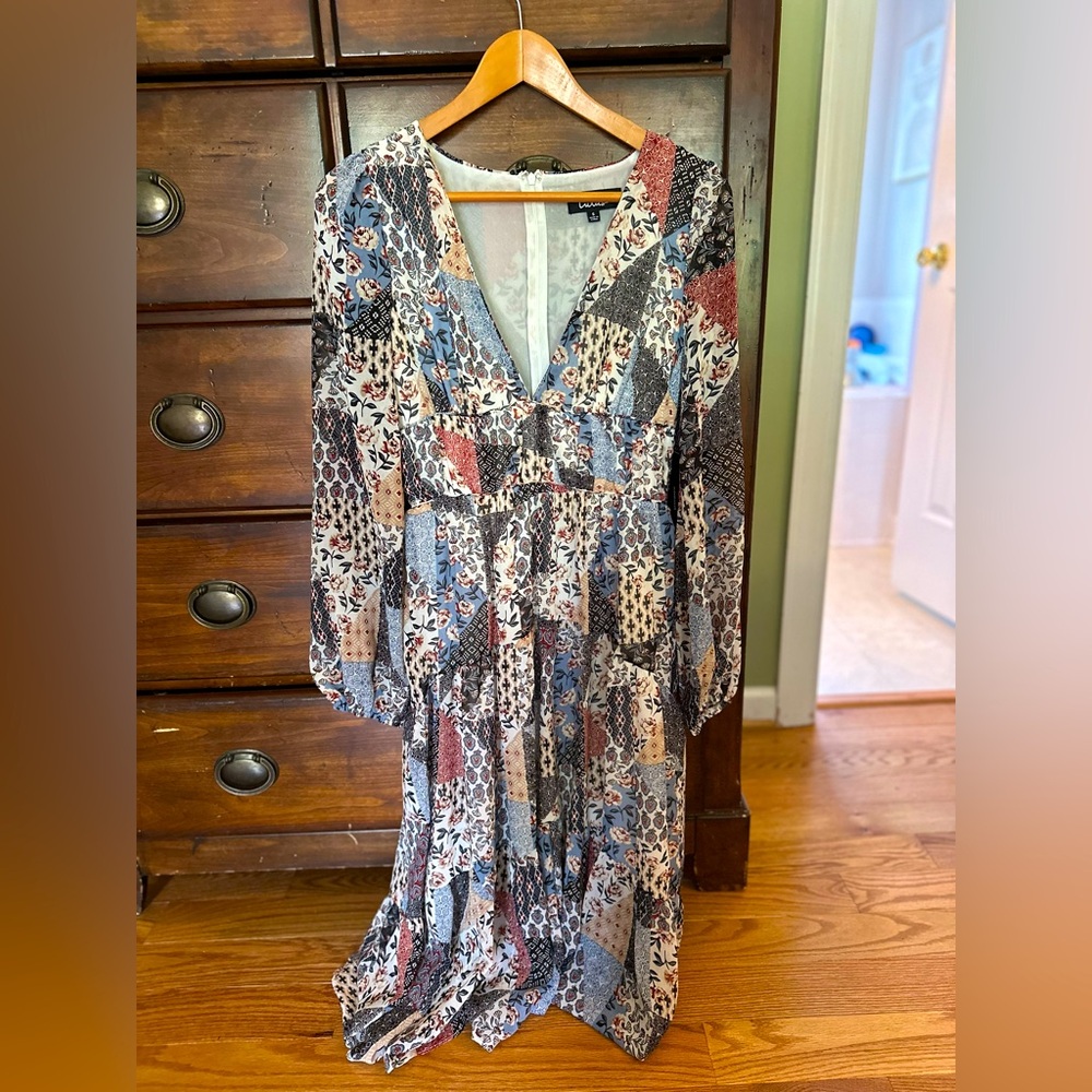 Lulu’s Boho Maxi Dress size Small NWT!